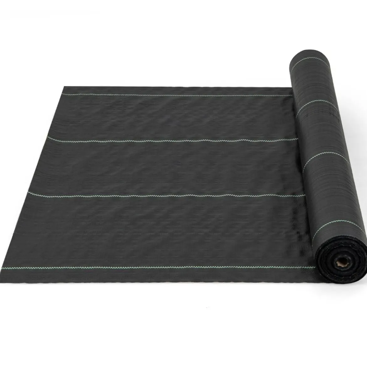 Unkrautvlies 50m² Gartenvlies gegen Unkraut Unkrautfolie PP Schwarz 50 x 1m-100 g/m²