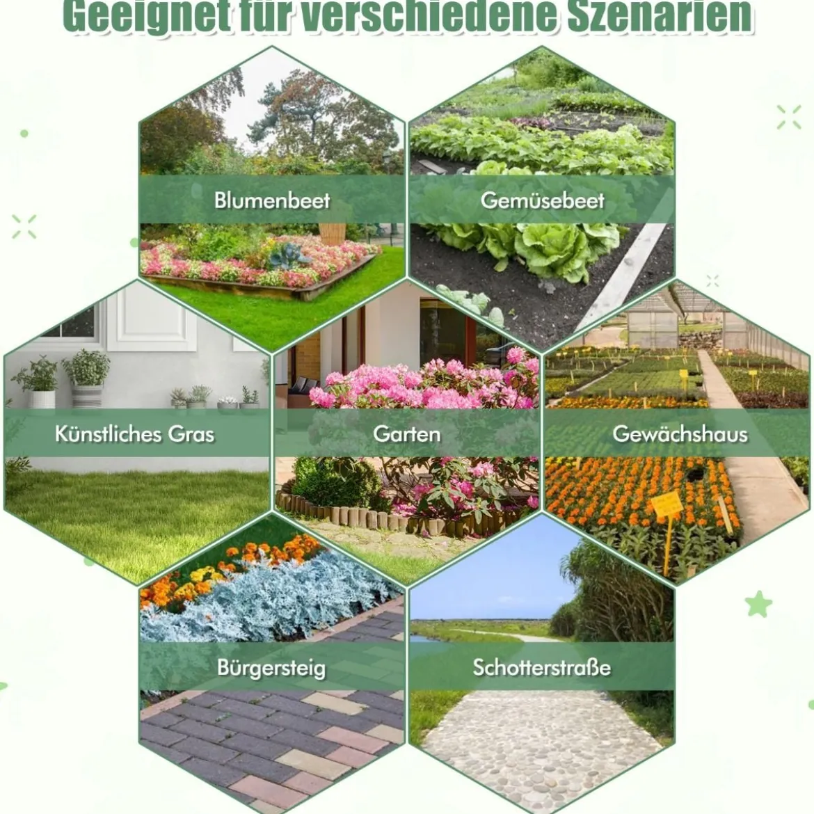 Unkrautvlies 50m² Gartenvlies gegen Unkraut Unkrautfolie PP Schwarz 50 x 1m-60 g/m²