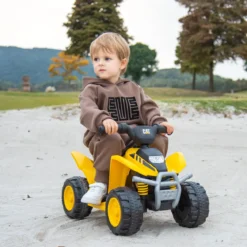 6V Elektro Kinder Quad Mini Elektroquad mit LED-Scheinwerfern Elektroauto ATV für Kinder von 18–36 Monaten