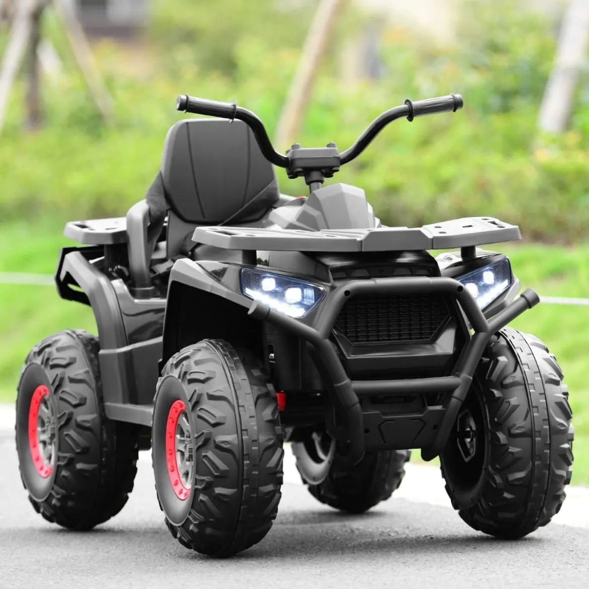 12V Elektro Kinderquad mit Scheinwerfer 4 Räder Kinder Kinderauto Elektroauto für Kinder ab 3 Jahren