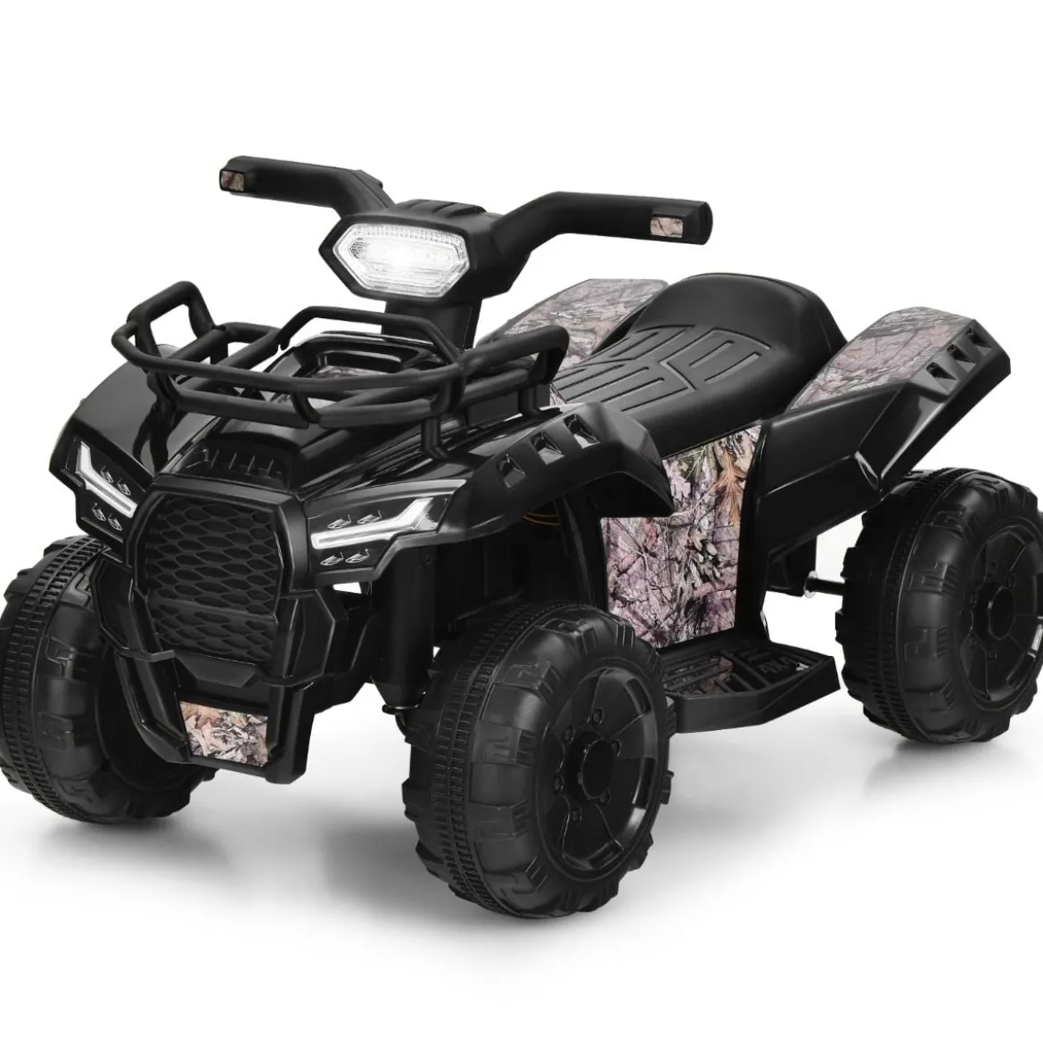 6V Elektro Kinderquad mit Stauraum & Musik & Hupe & LED Scheinwerfer Mini Elektroquad