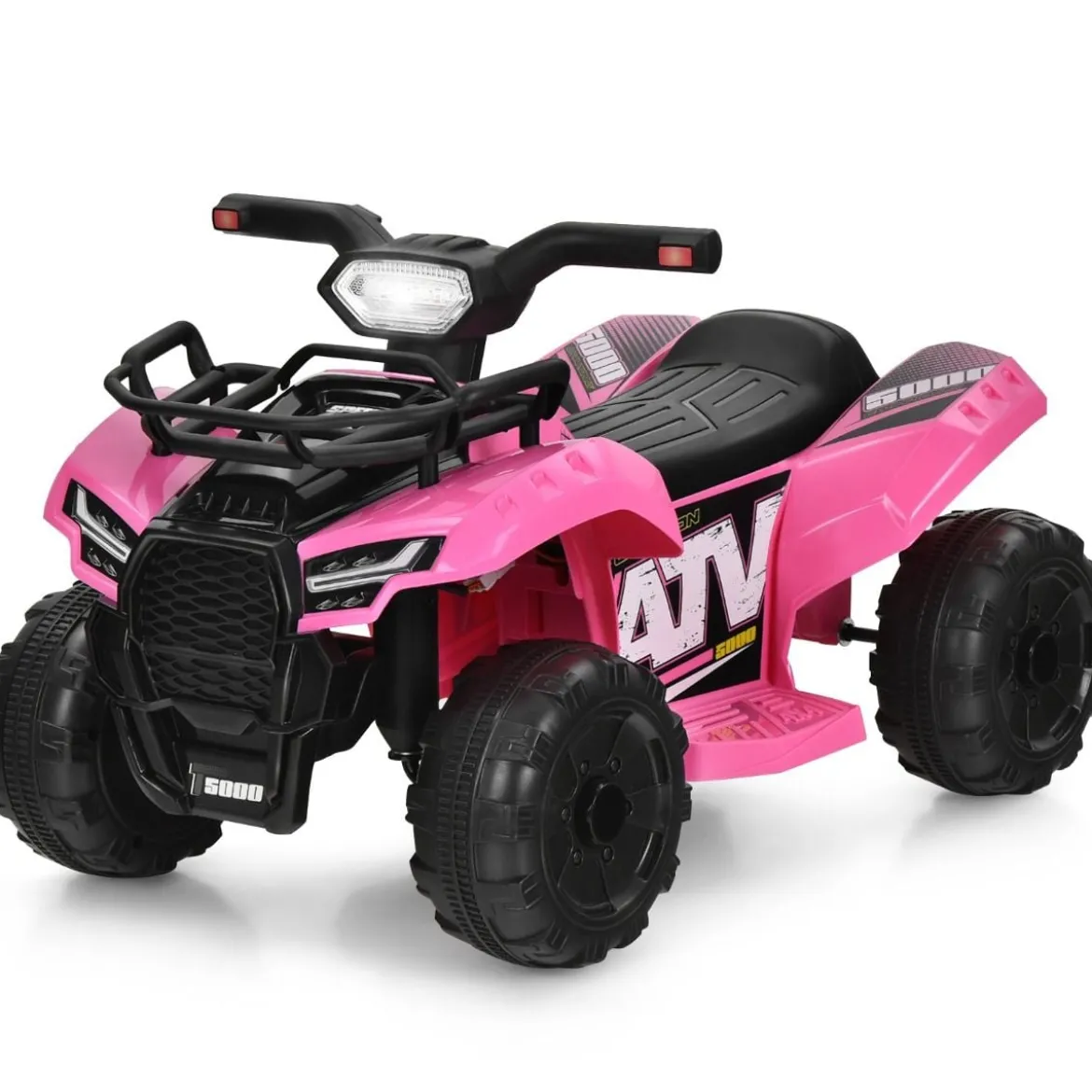 6V Elektro Kinderquad mit Stauraum & Musik & Hupe & LED Scheinwerfer Mini Elektroquad