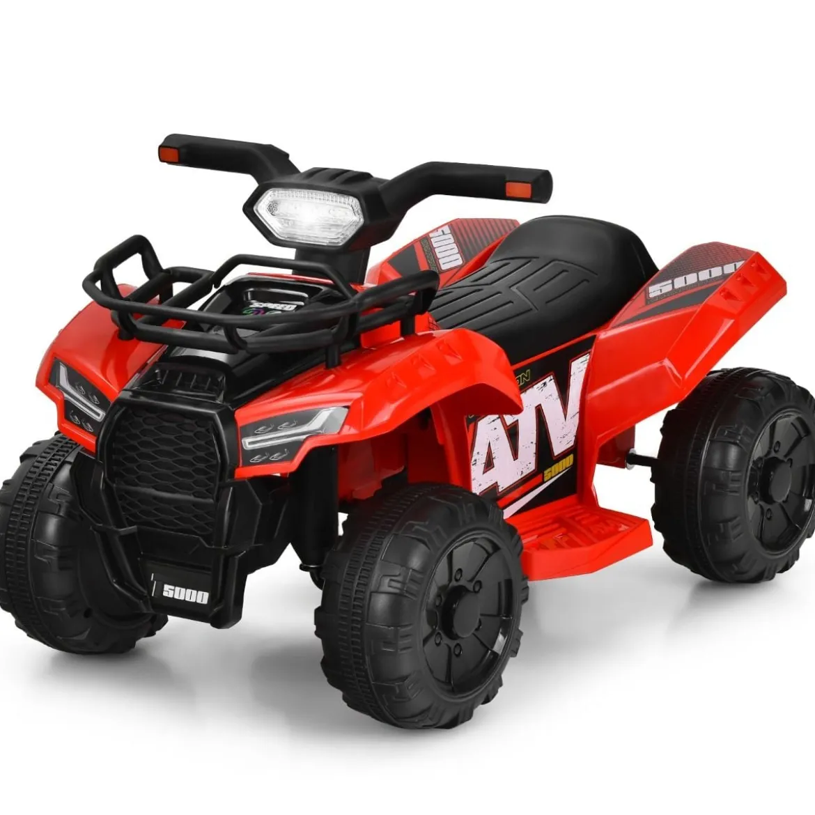 6V Elektro Kinderquad mit Stauraum & Musik & Hupe & LED Scheinwerfer Mini Elektroquad