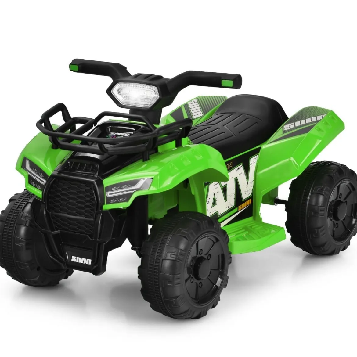 6V Elektro Kinderquad mit Stauraum & Musik & Hupe & LED Scheinwerfer Mini Elektroquad
