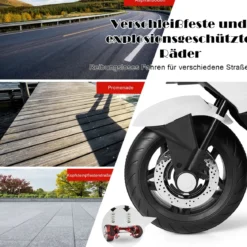 12V Elektro Motorrad Kindermotorrad mit Stützrädern Elektromotorrad Weiß