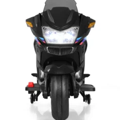12V Elektro Motorrad Kindermotorrad mit Stützrädern Elektromotorrad Schwarz