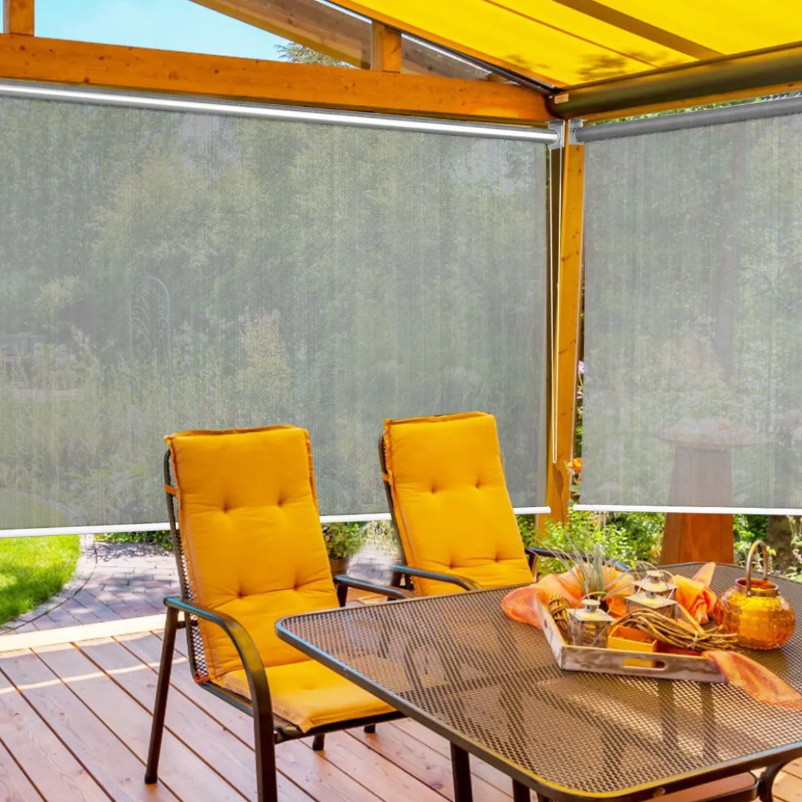 Verdunkelungsrollo Abdunkelungsrollo Thermorolle Sonnenschutz Sichtsschutz Kälteschutz 181 x 181 cm Grau