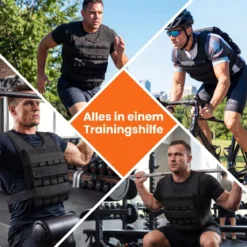 Verstellbare Gewichtsweste für Damen & Herren Trainingsweste mit Weiche Schulterpolster 36 cm