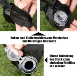 Verstellbares Moskitonetz für 270-300 cm Sonnenschirme Pavillon Insektenschutz Schwarz