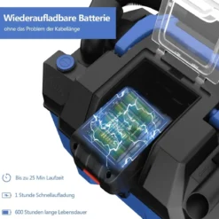 18V kabelloser Staubsauger mit 10 L Wassertank 3 in 1 Nasssauger & Trockensauger & Aschesauger