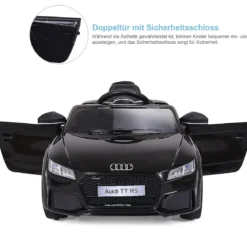 12V Kinderauto mit 2,4G-Fernbedienung 3 Gang Elektroauto Kinderfahrzeug Schwarz