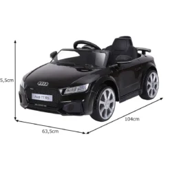 12V Kinderauto mit 2,4G-Fernbedienung 3 Gang Elektroauto Kinderfahrzeug Schwarz