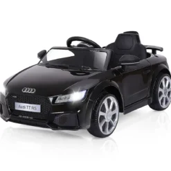 12V Kinderauto mit 2,4G-Fernbedienung 3 Gang Elektroauto Kinderfahrzeug Schwarz