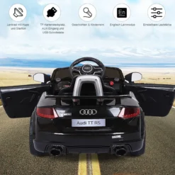 12V Kinderauto mit 2,4G-Fernbedienung 3 Gang Elektroauto Kinderfahrzeug Schwarz