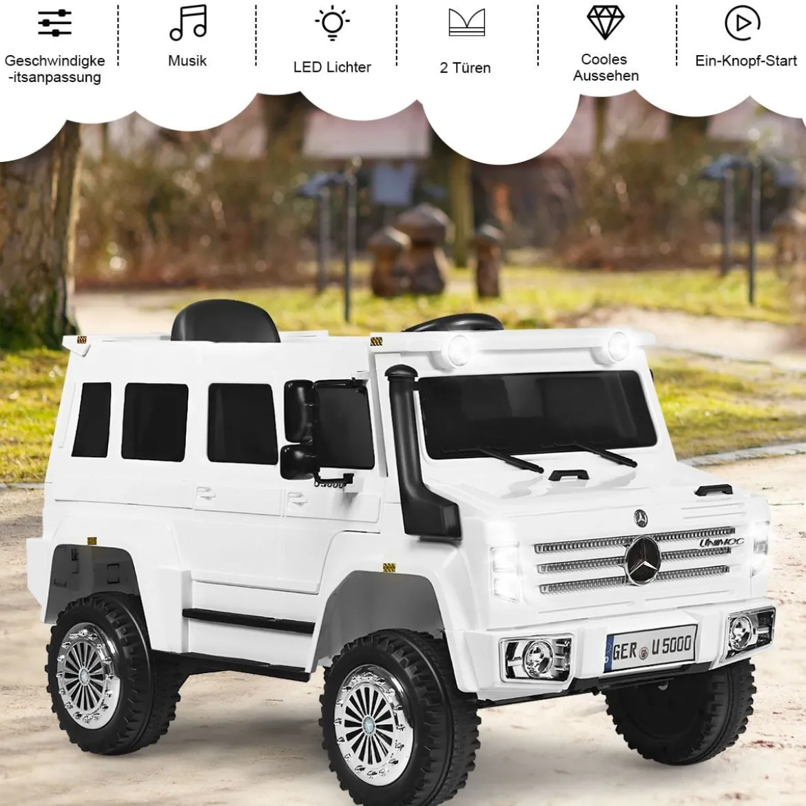 12V Kinderauto mit 2,4G Fernbedienung & 2 Geschwindigkeiten
