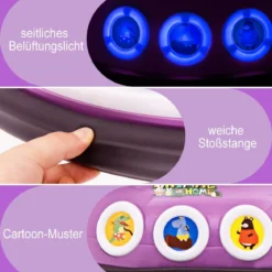 12V Kinder Autoscooter 360 Grad Drehung mit Musik & Lichtern & Fernbedienung