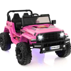 24V Kinder Elektroauto Kinderauto elektrisch 2 Sitzer 77 x 115 x 67 cm Rosa