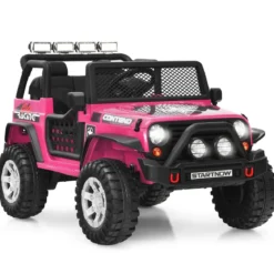 12V Kinder Elektroauto mit Fernbedienung & Licht & Musik Elektrisches Kinderfahrzeug