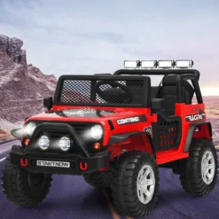 12V Kinder Elektroauto mit Fernbedienung & Licht & Musik Elektrisches Kinderfahrzeug