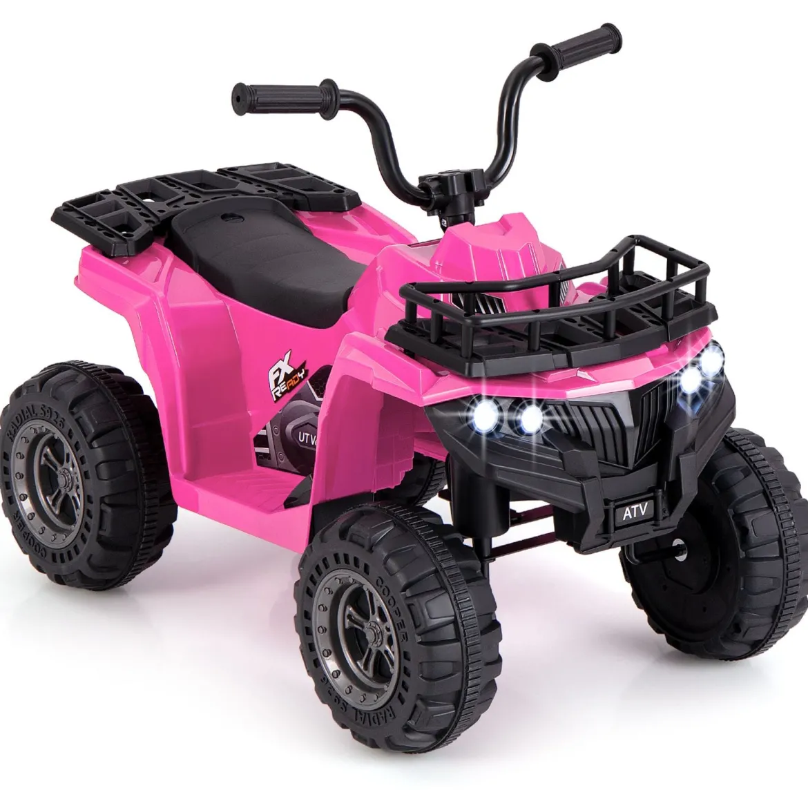 6V Kinder Elektro Quad mit Vorwärts- & Rückwärtsfunktion Kinderquad Elektroauto ATV Rosa