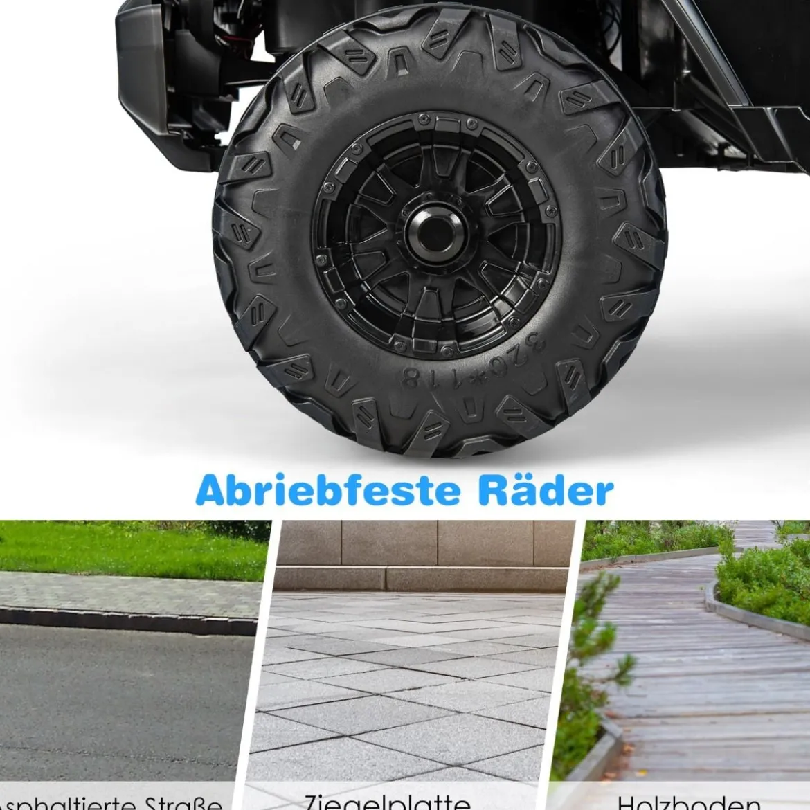 12V Kinder 1 Sitzer Elektroauto mit Fernbedienung & Hupe & Scheinwerfer Schwarz