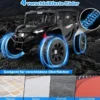 12V Kindertraktor mit Abnehmbarem Anhänger & Eltern-Fernbedienung Elektro-UTV Schwarz