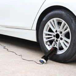 12V Luftkompressor elektrisch LCD-Anzeige 2000mAh-Akku für Autos Motorräder Fußbälle