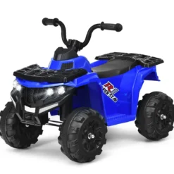 6V Mini Elektroquad mit Musik MP3 USB für Jungs und Mädchen 41 x 68,5 x 49,5 cm Blau