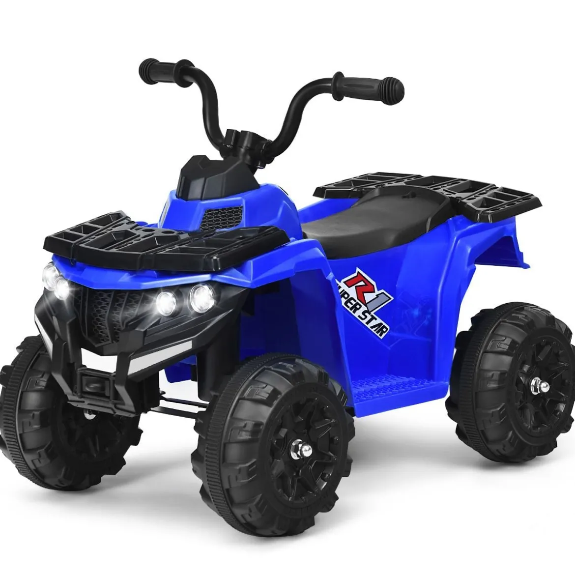 6V Mini Elektroquad mit Musik MP3 USB für Jungs und Mädchen 41 x 68,5 x 49,5 cm Blau