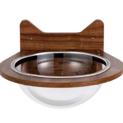 Wandliege Katzenliege Katzenbett Holz Katzen Korb transparent Katzenregal Wandmöbel Katzentreppe