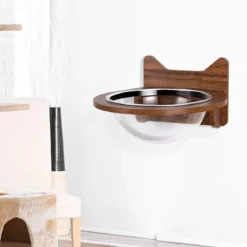 Wandliege Katzenliege Katzenbett Holz Katzen Korb transparent Katzenregal Wandmöbel Katzentreppe