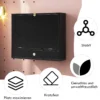 Wandtisch klappbar Schreibtisch wandhängend Laptop-Tisch aus Holz 60 x 15 x 50 cm Schwarz