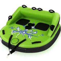 Wassersport-Surffahrzeuge Aufblasbare Wasserplattformen für 2 Personen 163 x 158 x 67 cm Grün