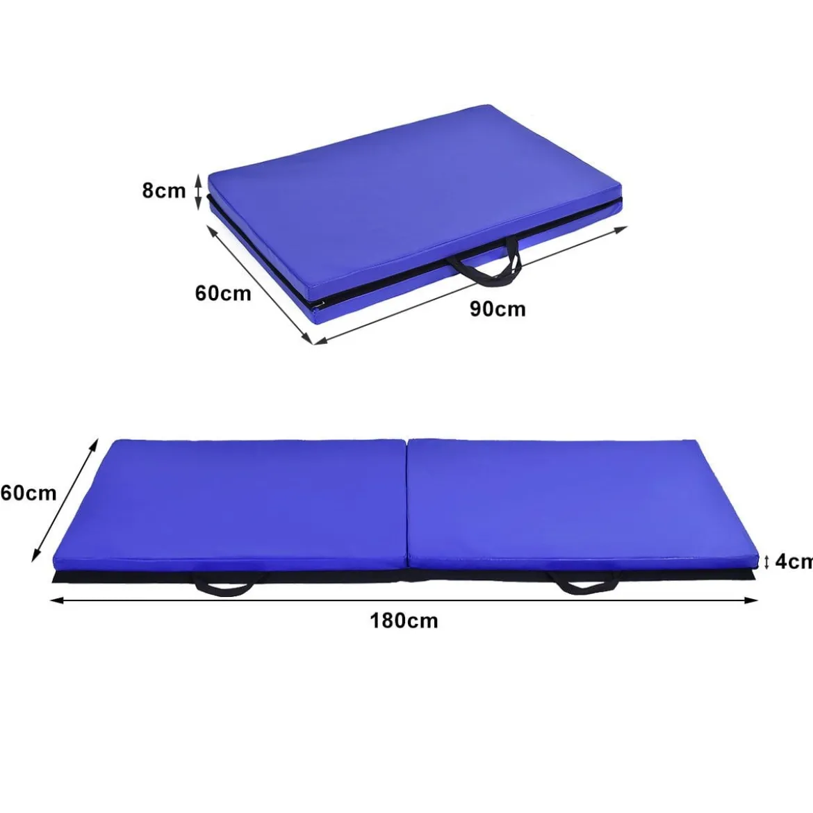 Weichbodenmatte Gymnastikmatte Yogamatte Klappmatte Turnmatte 180x60x4cm