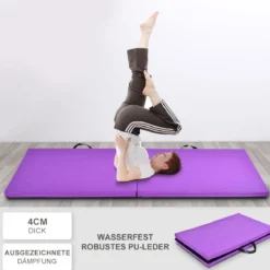 Weichbodenmatte Gymnastikmatte Yogamatte Klappmatte Turnmatte 180x60x4cm