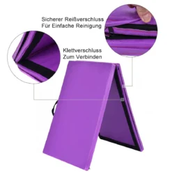 Weichbodenmatte Gymnastikmatte Yogamatte Klappmatte Turnmatte 180x60x4cm