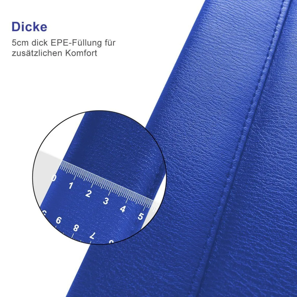 Weichbodenmatte Klappbar Turnmatte Gymnastikmatte Blau und Gelb 300 x 120 x 5 cm