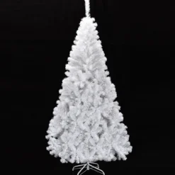 Weihnachtsbaum Künstlicher Tannenbaum Christbaum mit Metallständer 150-240 cm Weiß