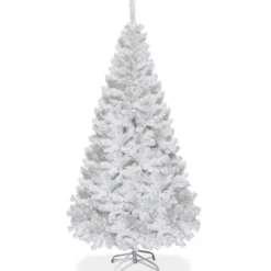 Weihnachtsbaum Künstlicher Tannenbaum Christbaum mit Metallständer 150-240 cm Weiß