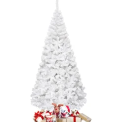 Weihnachtsbaum Künstlicher Tannenbaum Christbaum mit Metallständer 150-240 cm Weiß