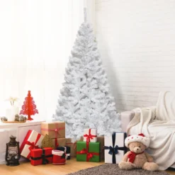 Weihnachtsbaum Künstlicher Tannenbaum Christbaum mit Metallständer 150-240 cm Weiß