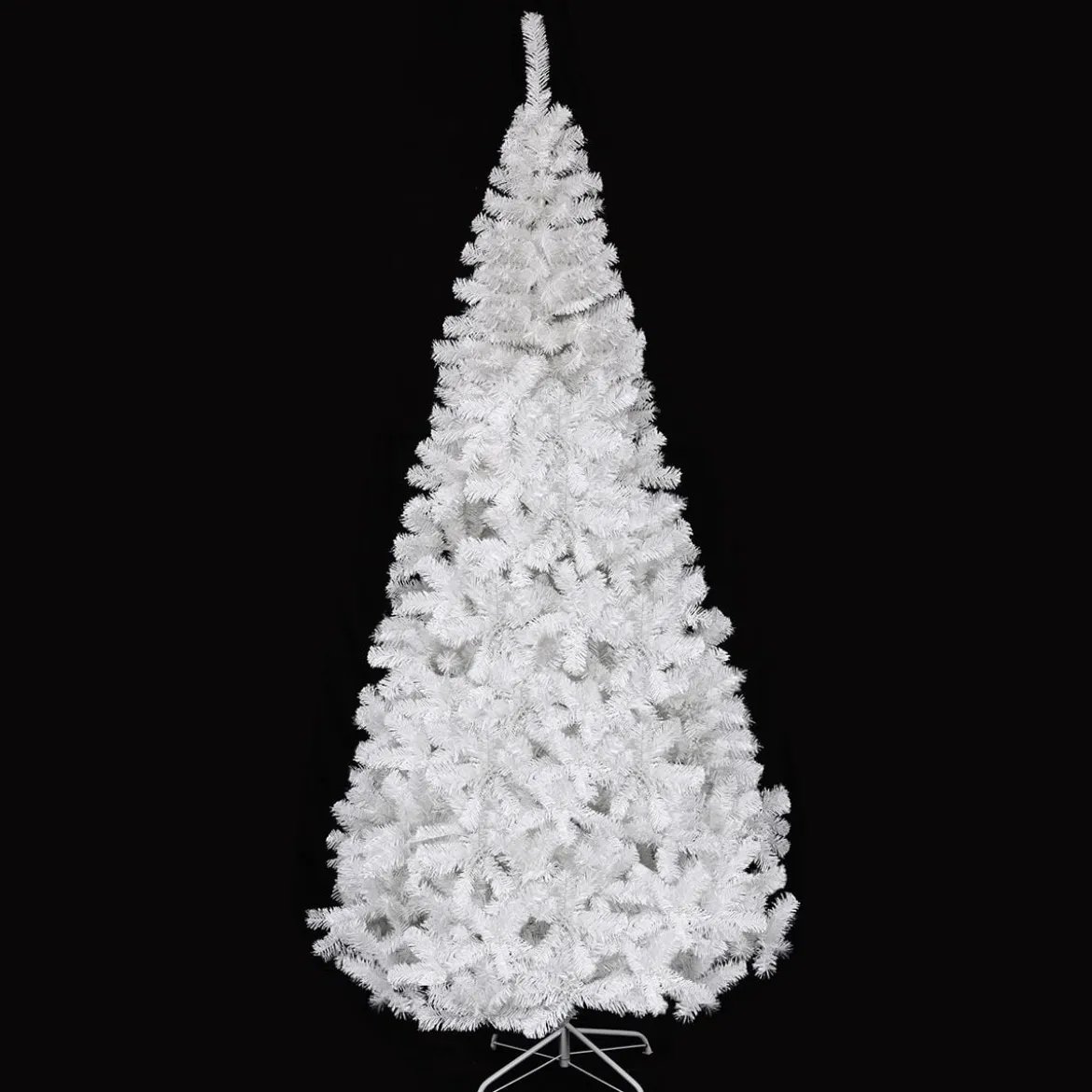 Weihnachtsbaum Künstlicher Tannenbaum Christbaum mit Metallständer 150-240 cm Weiß