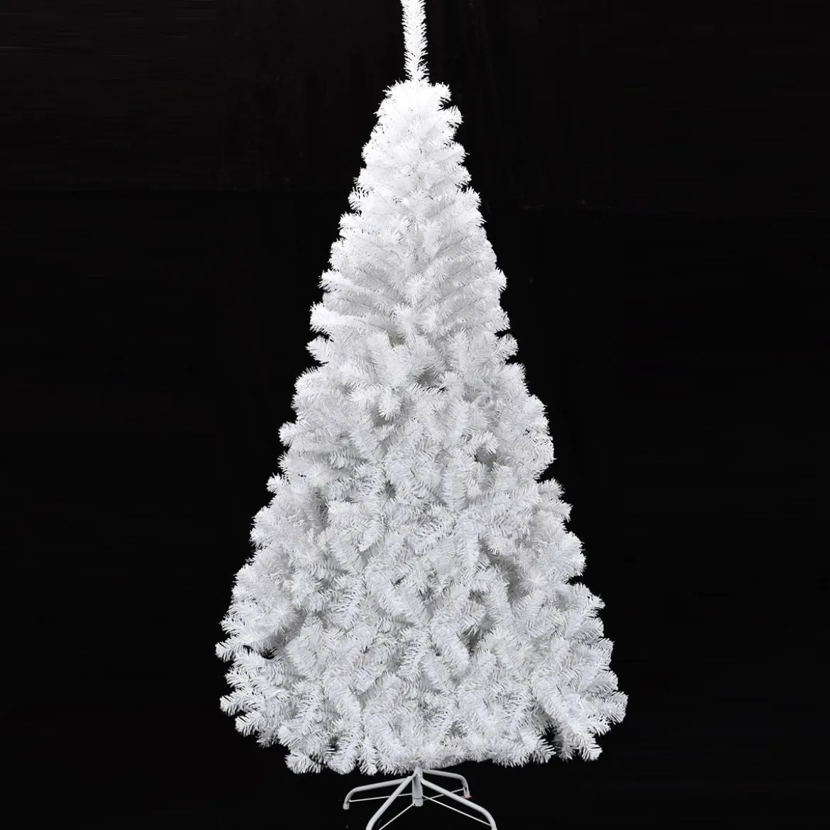 Weihnachtsbaum Künstlicher Tannenbaum Christbaum mit Metallständer 150-240 cm Weiß