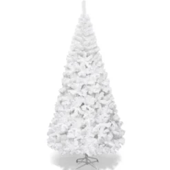Weihnachtsbaum Künstlicher Tannenbaum Christbaum mit Metallständer 150-240 cm Weiß