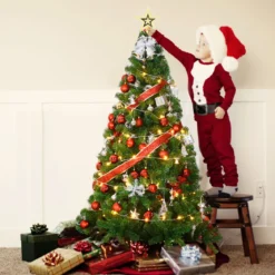 Weihnachtsbaum Künstlicher Tannenbaum Christbaum mit Metallständer 150-240 cm Grün