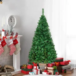 Weihnachtsbaum Künstlicher Tannenbaum Christbaum mit Metallständer 150-240 cm Grün