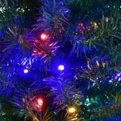Weihnachtsbaum Künstlicher Tannenbaum mit LED-Lichterketten Christbaum beleuchtet 150cm