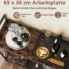 Weinregal für 21 Flaschen mit Glashalter & Tischplatte Freistehender Flaschenregal