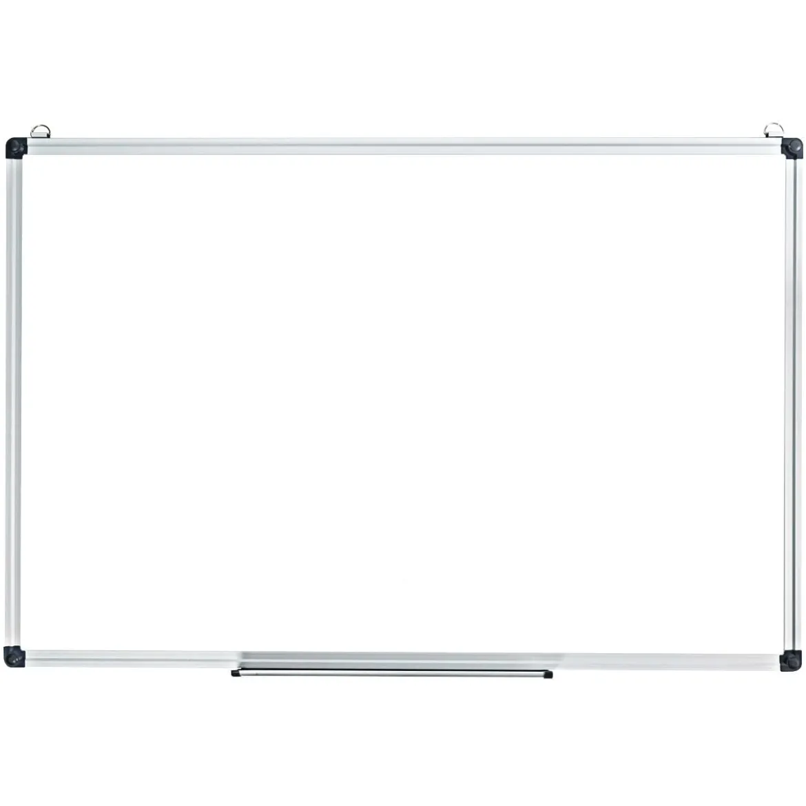 Weißwandtafel mit Abnehmbarer Stiftablage Aluminiumrahmen Magnetisches Whiteboard 50 x 35 cm Weiß