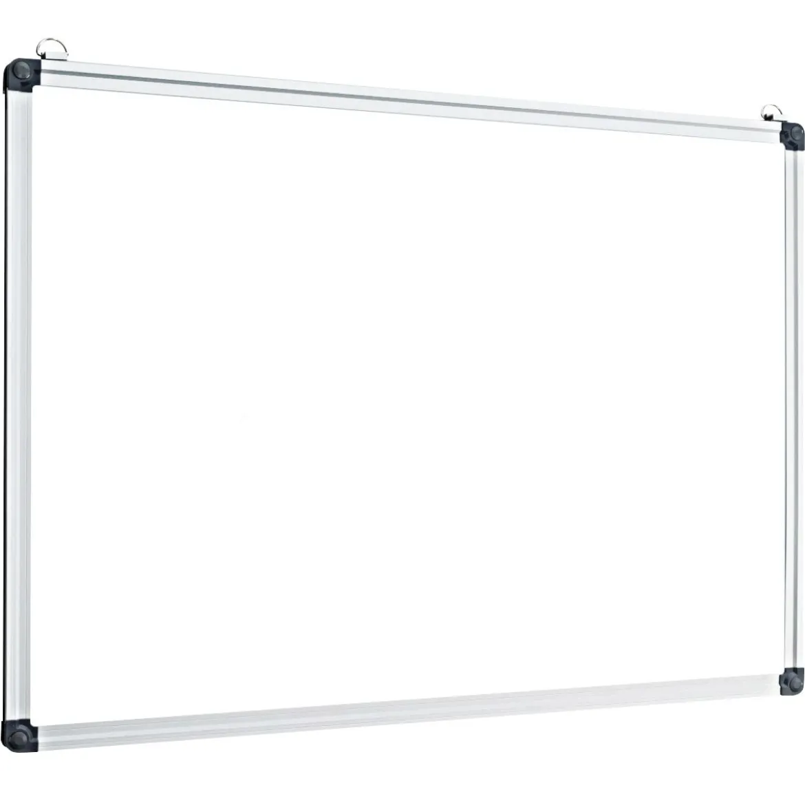 Weißwandtafel mit Abnehmbarer Stiftablage Aluminiumrahmen Magnetisches Whiteboard 50 x 35 cm Weiß